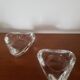 Set of 2 glass candle holders