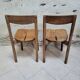 Paire de chaises grain de café