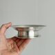 Antique shiny metal butter dish