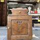 Art Deco bedside in oak and marble