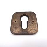 Beautiful Mid Century Brutalist abstract solid Bronze cast door Handle Germany 1960