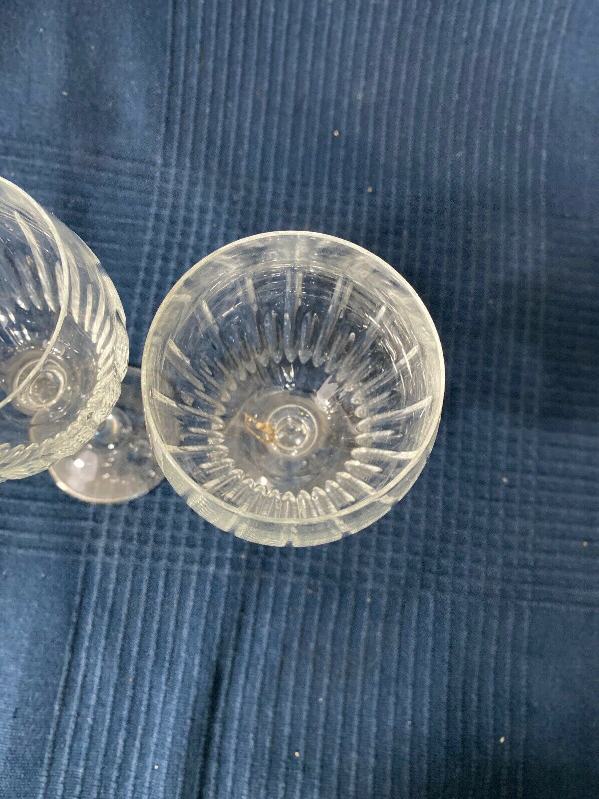 Lot of 2 crystal glass crystal glass crystal sized