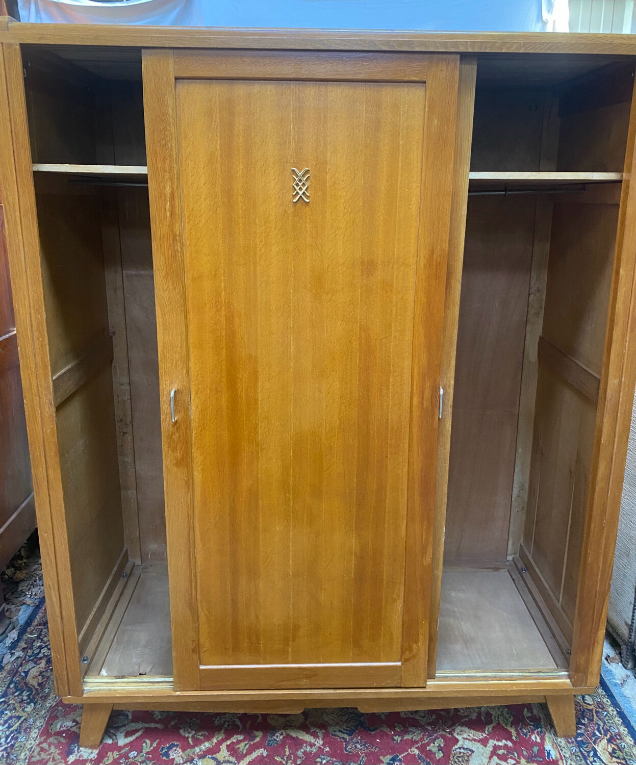 Wardrobe wardrobe two sliding doors 50's