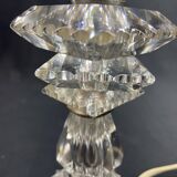 Baccarat style Art Deco crystal lamp base