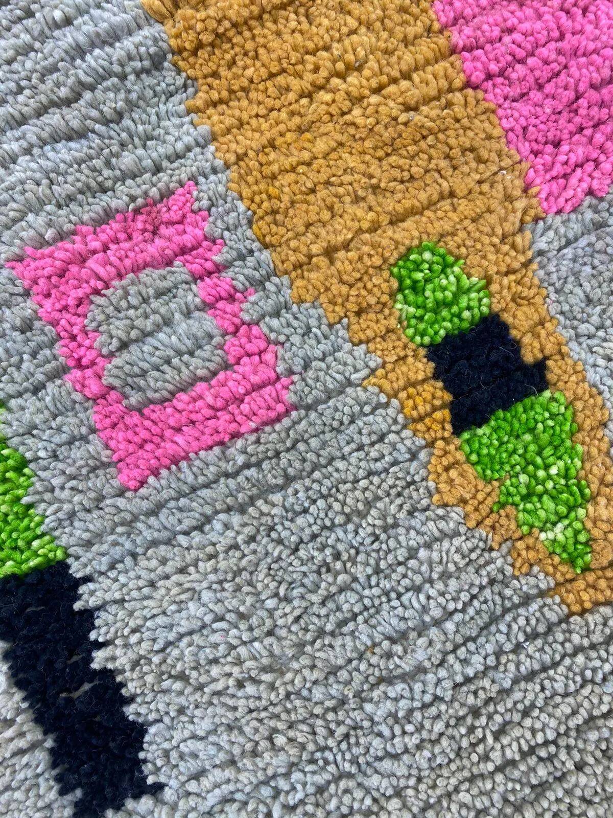 Handmade traditional carpet 250cm x 150cm Moroccan