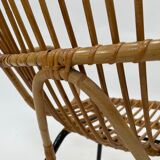 Vintage rattan chair by Dirk van Sliedregt Rohe Noordwolde 1960 in the Netherlands