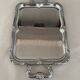 Plateau de service vintage en acier inoxydable Alfra Alessi de style baroque