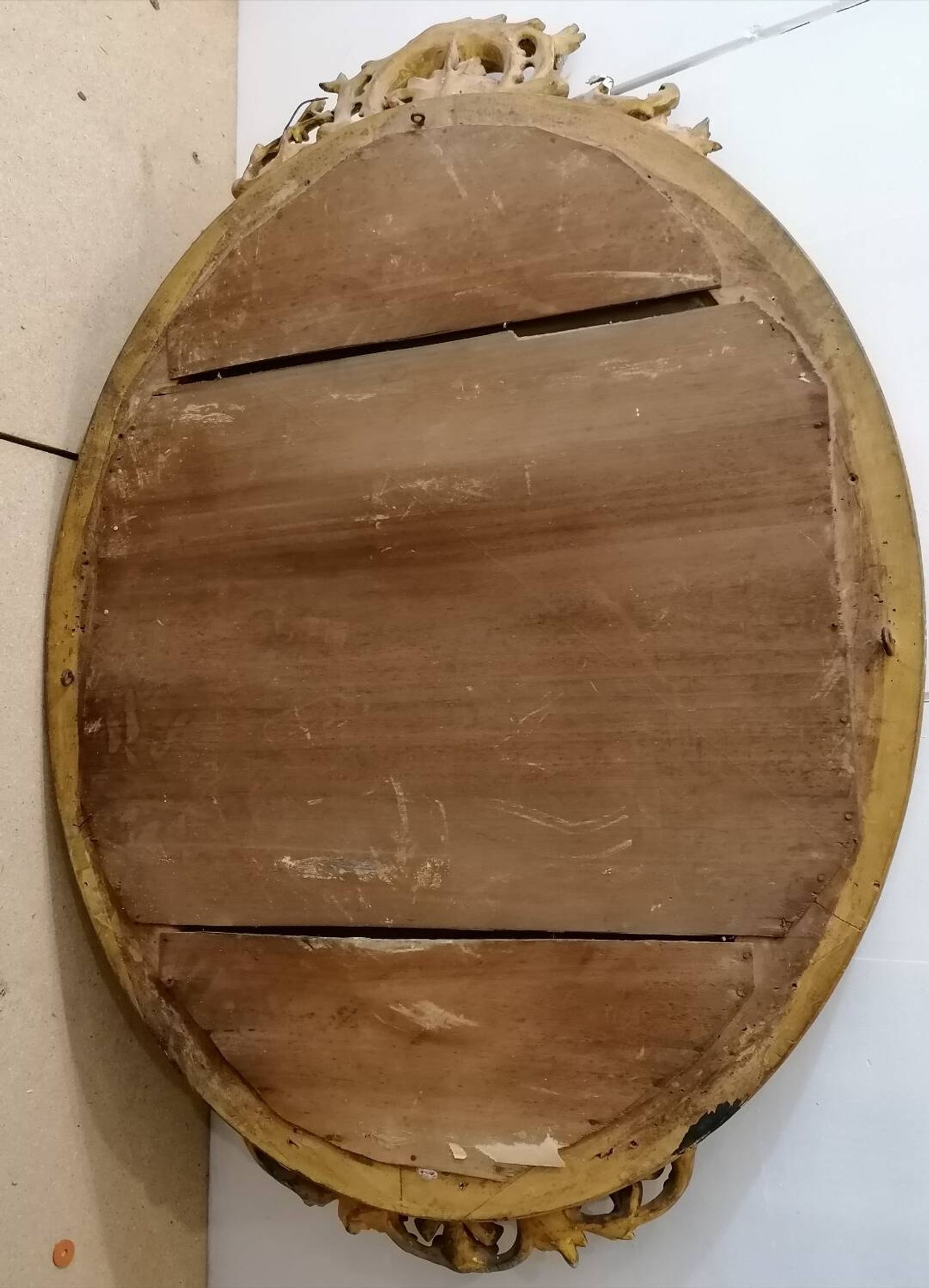 Louis XV style mirror in wood and gilded stucco, Napoleon III period