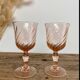 6 Rosaline liqueur glasses Arcoroc France