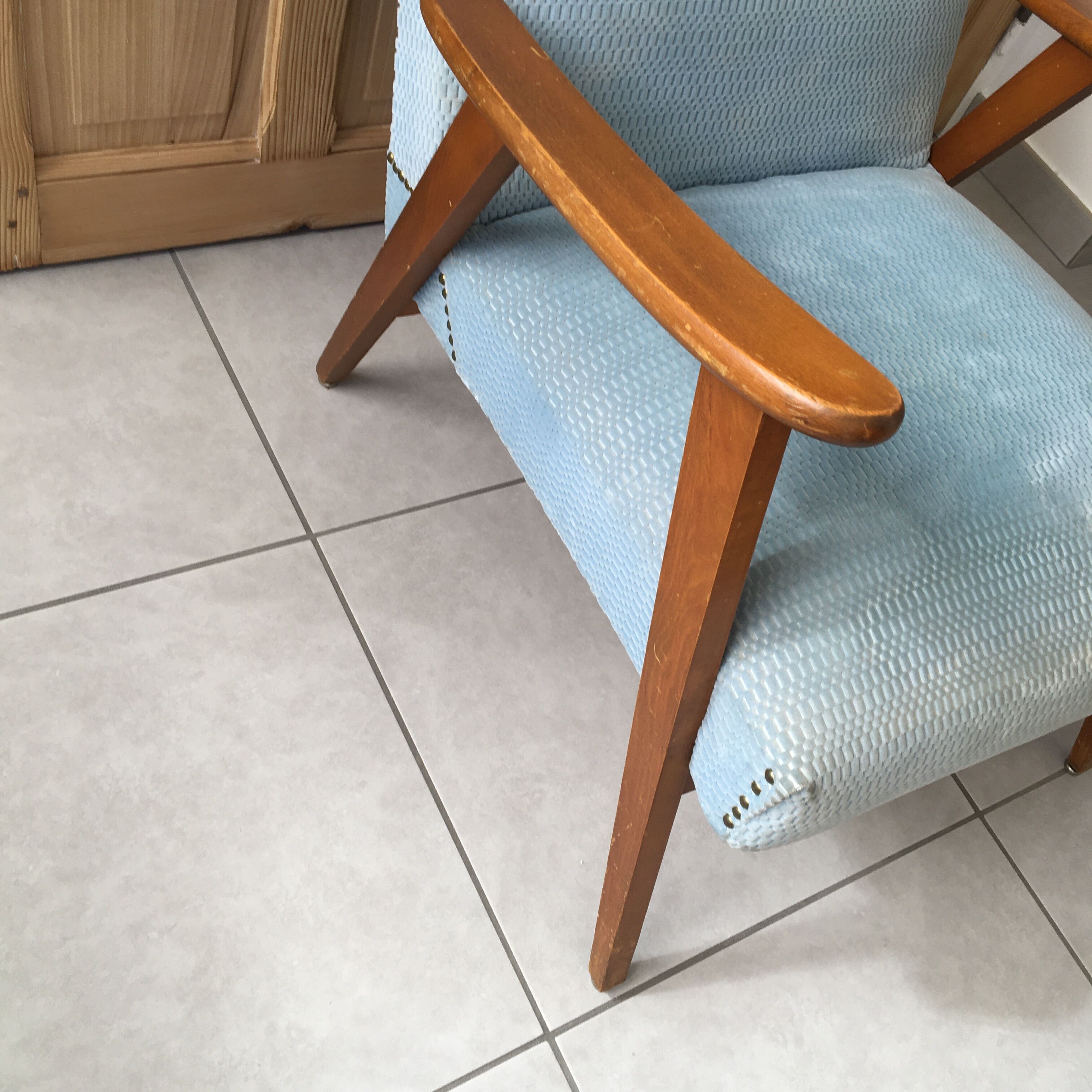 Boomerang style armchair 60s