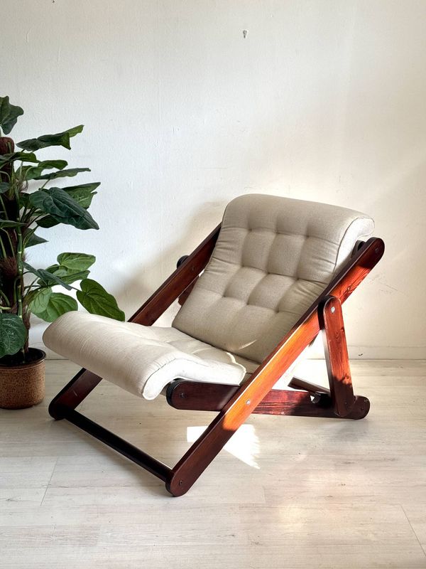 Chaise Kon Tiki vintage Ikea Gillis Lundgren