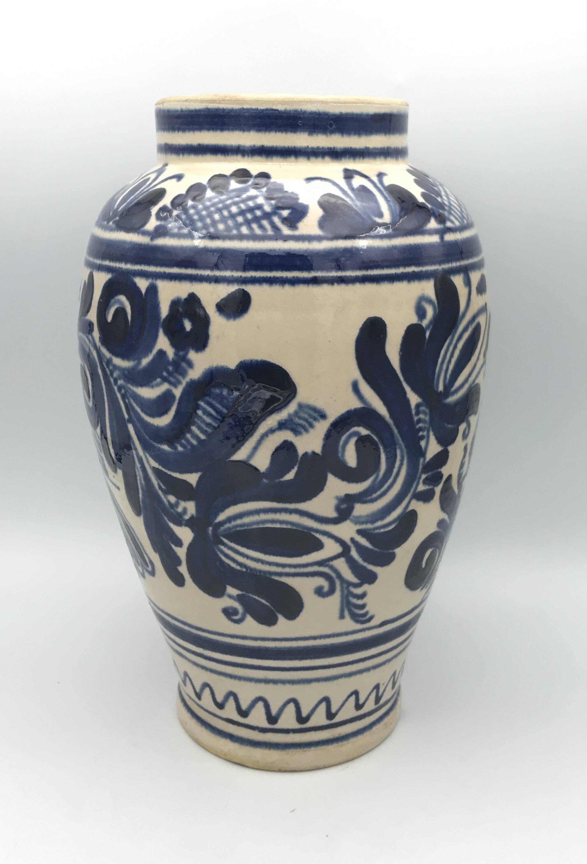 Vintage korond glazed terracotta pottery vase