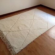 Berber rug - Beni Ouarain style - diamond pattern - handwoven wool - 252 x 162 cm
