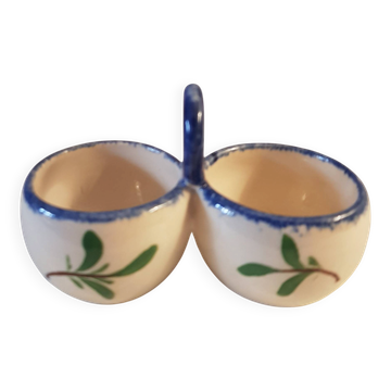 Saleron double in ceramic from Quimper