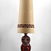 Important ceramic lamp / floor lamp, Owl, by Walter Gerhards