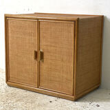 Vintage rattan sideboard 1960