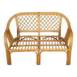 Italian wicker sofa from the 60s