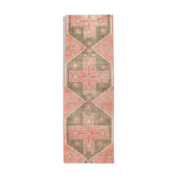 Tapis de course turc Vintage rouge pêche 3x9, 91x274Cm SK20604