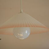 Pleated glass suspension