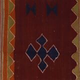 Unique Handwoven Vintage Rug 122X 254 cm