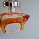 Pair of Space Age pendant lights in blown bubble Murano glass, 1970.