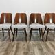 Chaises de salle à manger par Radomir Hoffman pour ton, années 1950, Set de 4