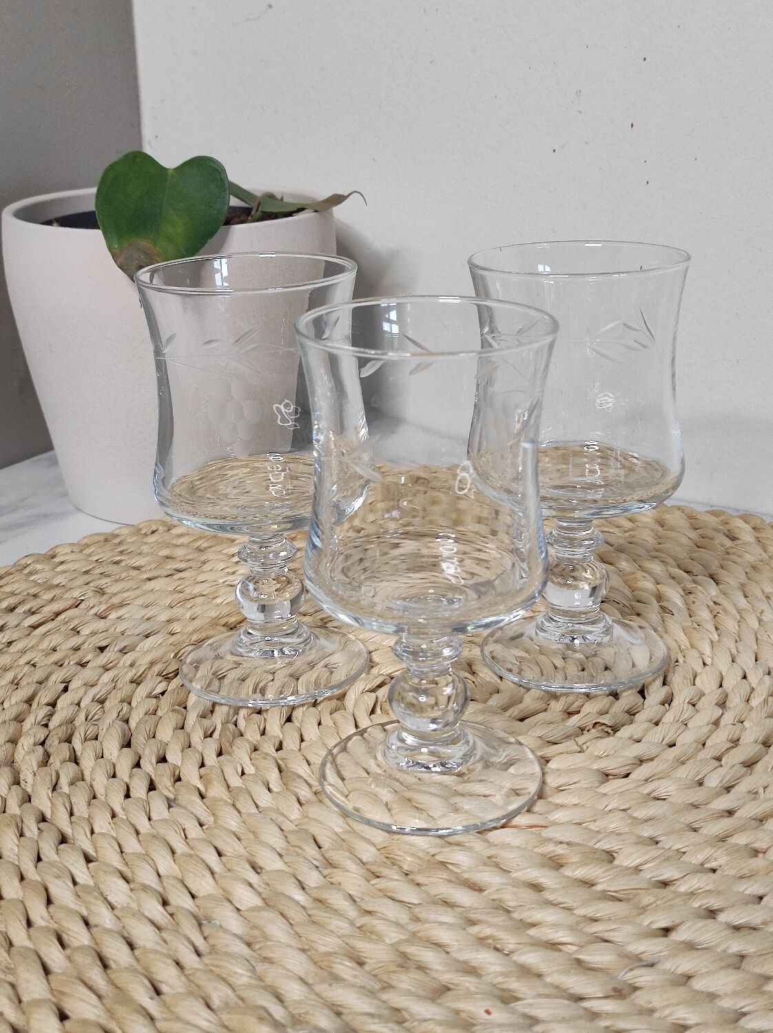 Small cut crystal glasses