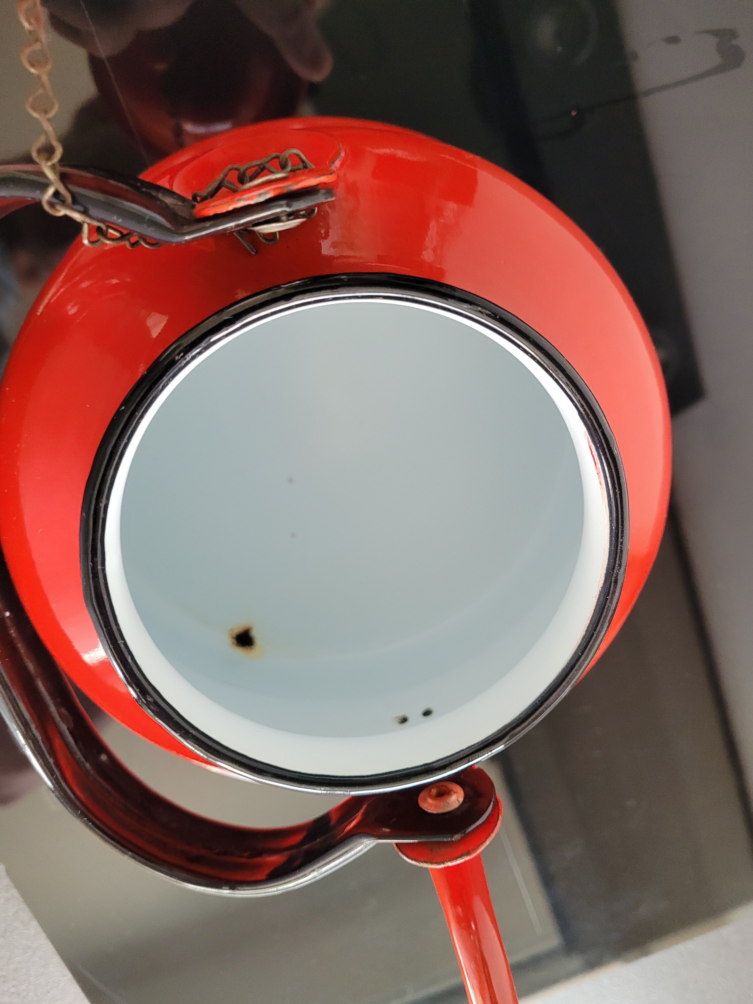 Large enamelled teapot