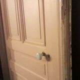 Old Haussmannian door 83x219.5cm with glazed transom frame.