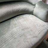 Water green velvet toad sofa