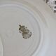 6 half porcelain Lunéville earthenware dessert plates with gold edging