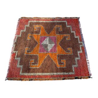 Vintage kurdish herki rug , 100 x 100 cm