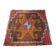 Tapis herki kurde vintage, 100 x 100 cm