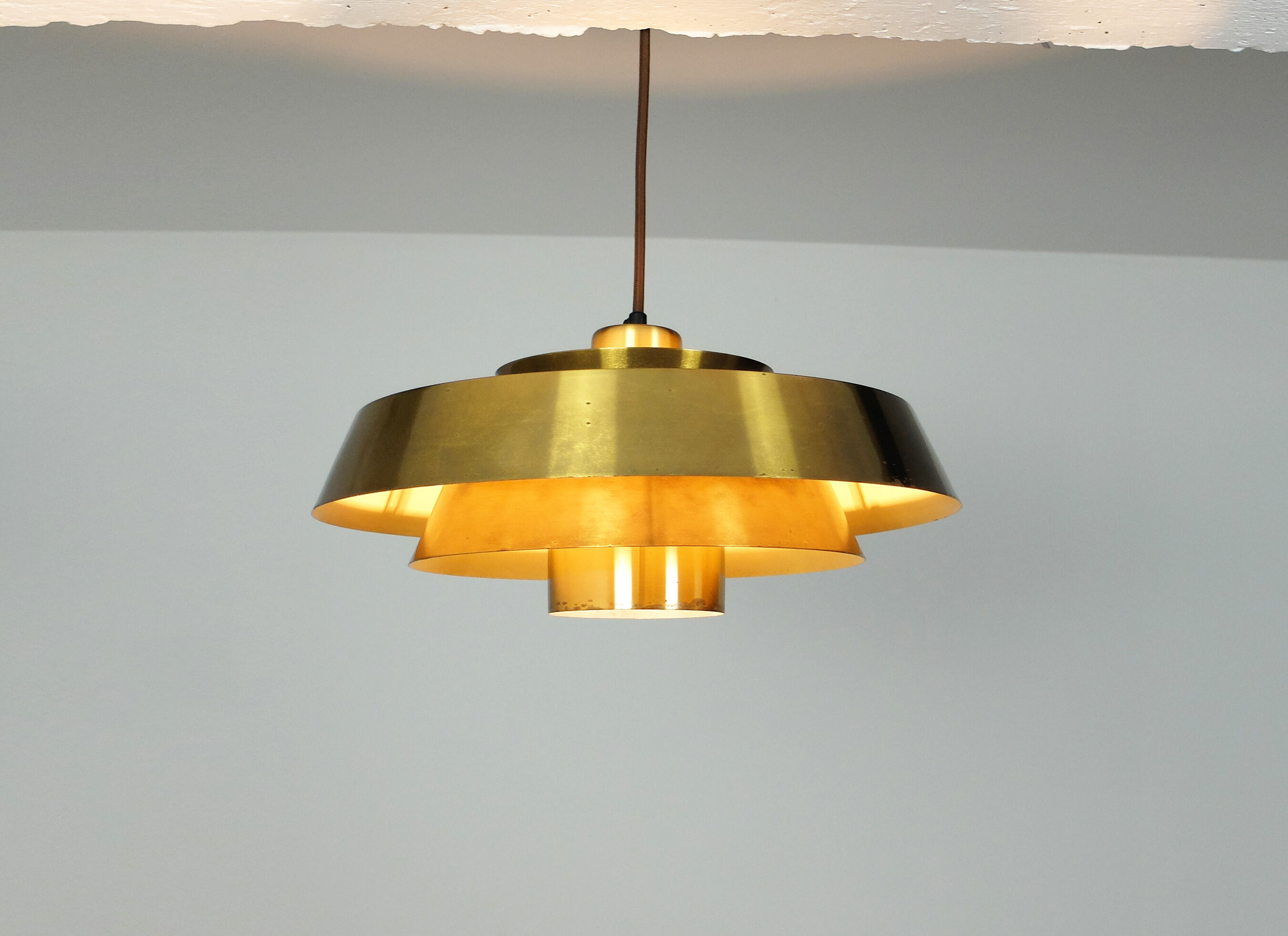 Hanging lamp Nova Brass Jo Hammerborg for Fog & Morup