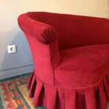 Napoleon III period toad sofa