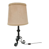 Wrought iron lamp to pose