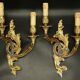 Paire de grandes appliques style Rocaille / Rococo / Baroque