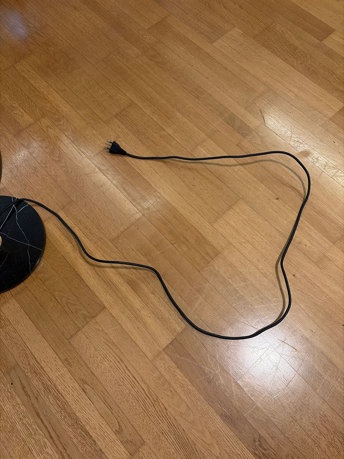 Smoked glass and wood design lamp – Scandinavian / contemporary spirit