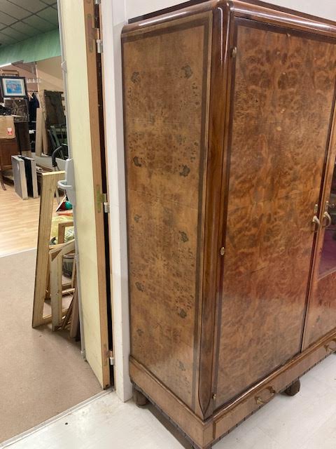 3-door Art Deco wardrobe