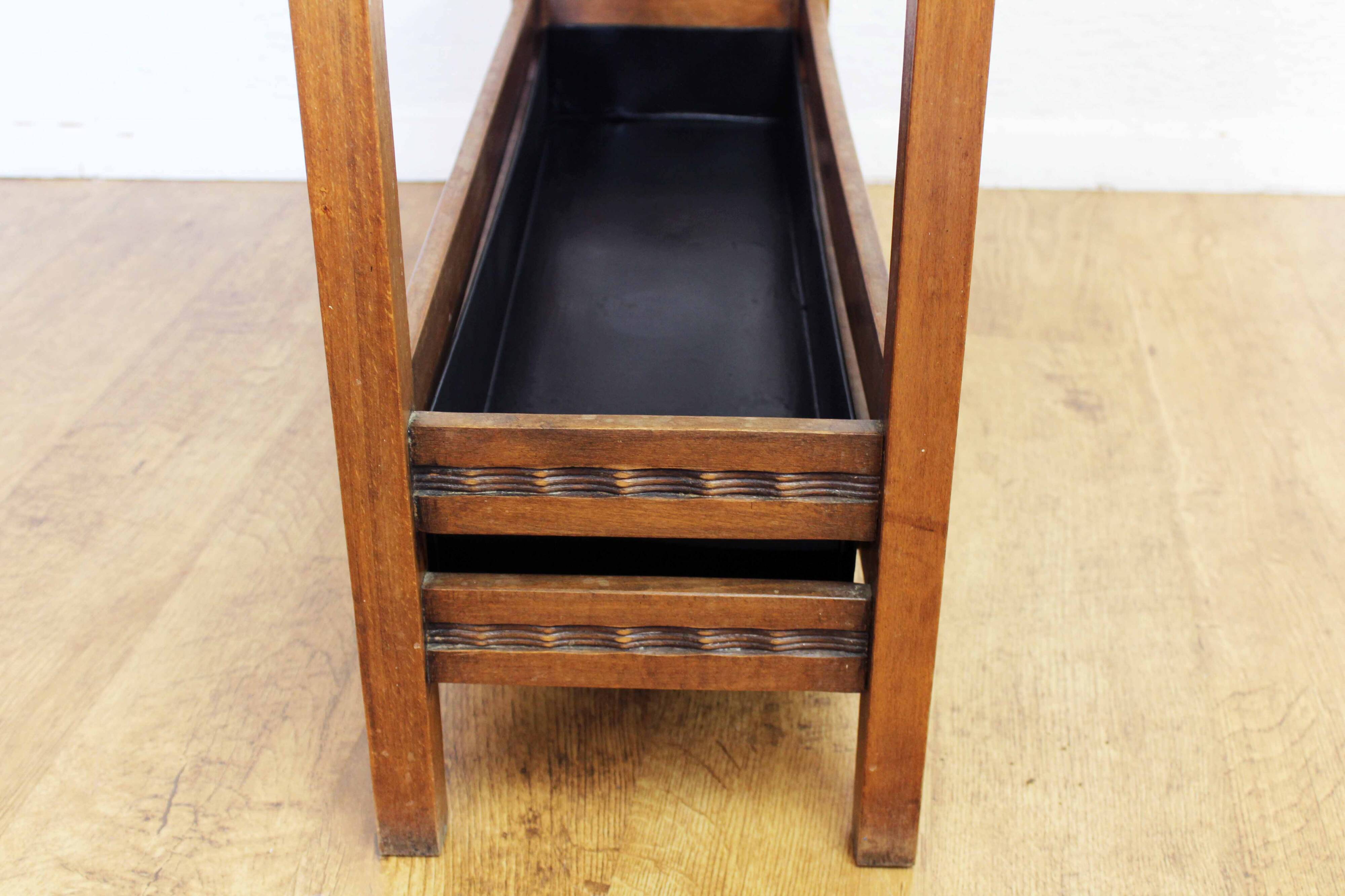 Wooden and zinc planter 1950