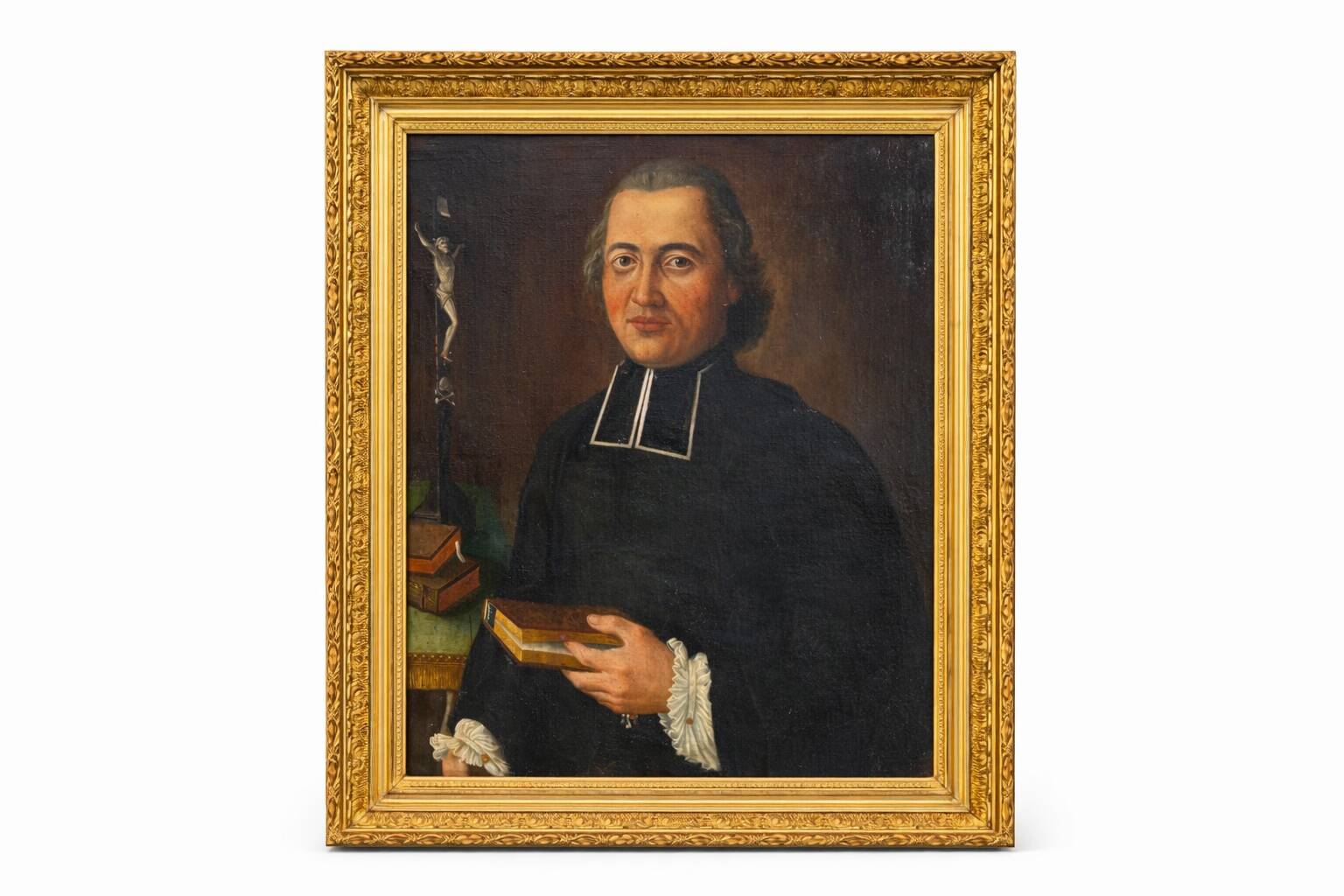 Important portrait 18th century - Philippe Roux, Priest in Périgord - Dated 1751