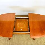 Vintage G-Plan teak dining table with extension
