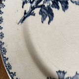 Flat plates Sarreguemines Iron Earth model Blue favorite