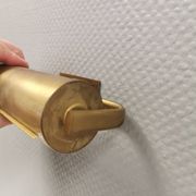 Brass wall lamps with adjustable shades, 1950-60s Denmark