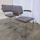 Set of 2 Vintage Office Purple Cesca Style Armchair / Stol Kamnik Yugo
