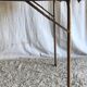 Folding metal and formica table in blue - 1960s/70s