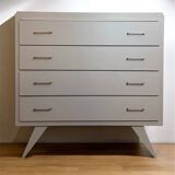 Commode vintage pieds compas