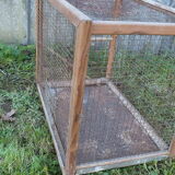 Former wooden and metal bird cage