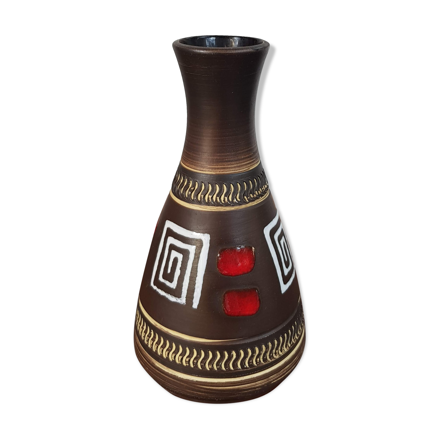 Vintage Dumler & Breiden Fat Lava Pottery Vase - 1970s - West Germany