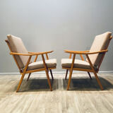 Paire de fauteuils Thonet 1960